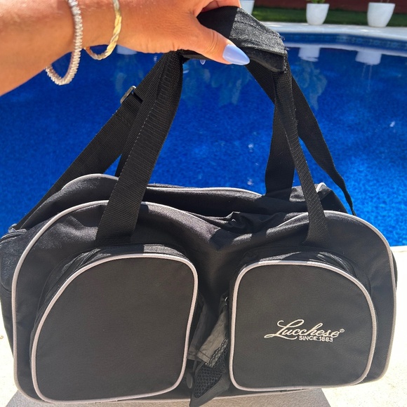 Lucchese Small Black Travel or Overnight Duffle Bag - Picture 1 of 6